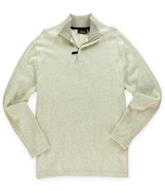 Tasso Elba Mens Quarter Zip Pullover Sweater Beige Small メンズ