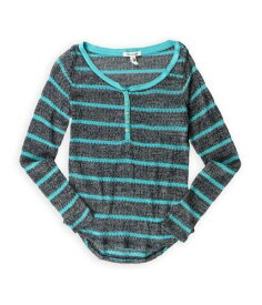 Aeropostale Womens Loose Knit Pullover Sweater Blue Medium レディース