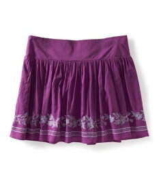 Aeropostale Womens Vine Knit Mini Skirt Purple Small レディース