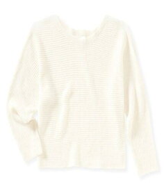 Aeropostale Womens Cropped Dolman Pullover Sweater Off-White X-Small レディース