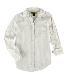 Aeropostale Womens Striped Pocket Button Up Shirt レディース