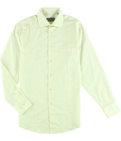 Geoffrey Beene Mens Non Iron Classic Button Up Dress Shirt almond 14.5 メンズ