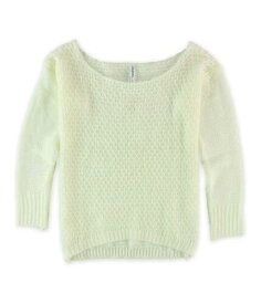 Aeropostale Womens Pullover Knit Sweater Off-White Small レディース