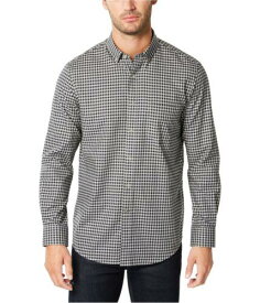 Club Room Mens Gingham Long Sleeve Button Up Shirt メンズ