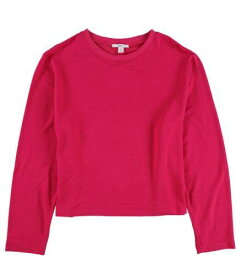 bar III Womens Cropped Sweatshirt Pink Medium レディース