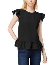 maison Jules Maison Jules Womens Ruffled Knit Blouse レディース