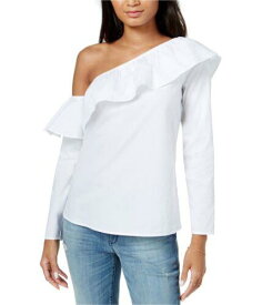 maison Jules Womens Ruffle Knit Blouse White XX-Large レディース