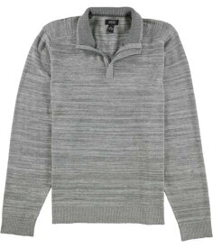 Alfani Mens Solid Quarter-Zip Pullover Sweater Grey XX-Large メンズ