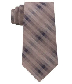 ケネスコール Kenneth Cole Mens Grid Self-tied Necktie Beige One Size メンズ