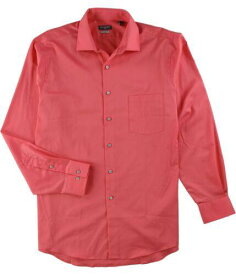 Van Heusen Mens Classic Fit Stretch Button Up Dress Shirt pink 16 メンズ