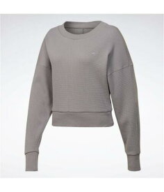 リーボック Reebok Womens Studio Layer Sweatshirt Grey XX-Small レディース