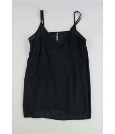 Tags Weekly Womens Sheer Solid Tank Top Black Small レディース