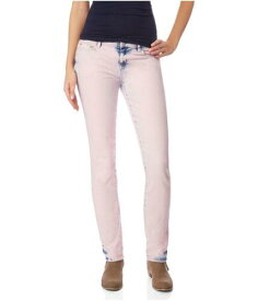 Aeropostale Womens Bayla Dyed Skinny Fit Jeans Pink 6 Regular レディース