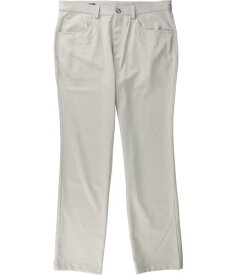 I-N-C Mens Shiny Casual Trouser Pants Beige 32W x 30L メンズ