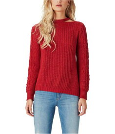 ジェシカシンプソン Jessica Simpson Womens Oasis Cutout Knit Sweater Red X-Large レディース