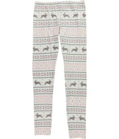 Cozy Zoe Womens Fair Isle Pajama Jogger Pants White Medium レディース