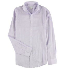 bar III Mens Textured Button Up Dress Shirt lavender 15-15.5 メンズ