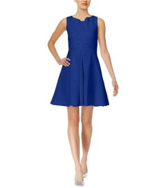 maison Jules Womens Jacquard Fit & Flare Dress Blue XX-Large レディース