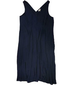 maison Jules Womens Non Belted Fit & Flare Dress Blue X-Large レディース