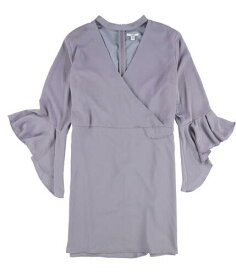 bar III Womens Bell Sleeve A-line Dress Purple XX-Large レディース