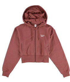 リーボック Reebok Womens Lassic Small Logo Hoodie Sweatshirt Pink Small レディース