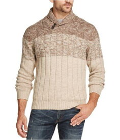 ウォータープルーフ Weatherproof Mens Ombre Shawl Sweater Beige XX-Large メンズ