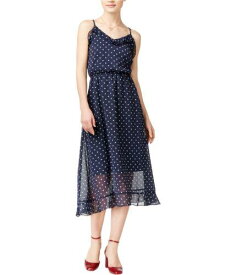 maison Jules Womens Flowy Texture Midi Dress Blue XX-Small レディース