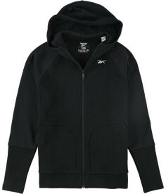 リーボック Reebok Womens TS QC Full-Zip Track Jacket Sweatshirt Black XX-Small レディース