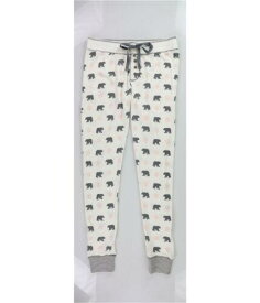 コスミック Cosmic Love Womens Bears & Snowflakes Pajama Jogger Pants White Medium レディース