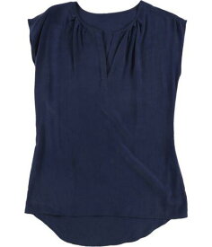 Tags Weekly Womens Sleeveless Pullover Blouse Blue Medium レディース