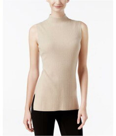 カルバンクライン Calvin Klein Womens Ribbed Sweater Vest Beige Medium レディース