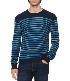 カルバンクライン Calvin Klein Mens Three Tone Striped Pullover Sweater メンズ