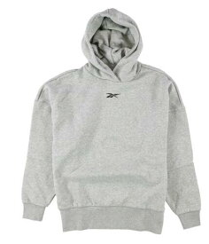 リーボック Reebok Womens Oversized Hoodie Sweatshirt Grey XX-Small レディース