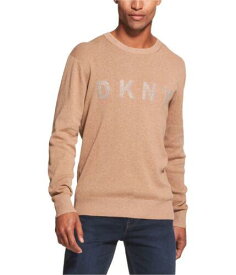 DKNY ディーケーエヌワイ Dkny Mens Logo Crew-Neck Knit Sweater メンズ