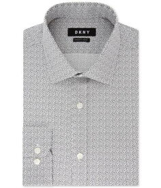 ディーケーエヌワイ DKNY Mens Regular Fit Button Up Dress Shirt Grey 18.5 Neck 36-37 Sleeve メンズ