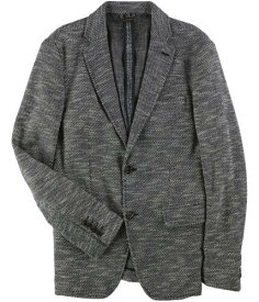 Tasso Elba Mens Classic-Fit Knit Sport Coat Grey Large (Regular) メンズ