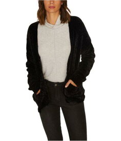 サンクチュアリ Sanctuary Clothing Womens Chenille Cardigan Sweater Black X-Small レディース