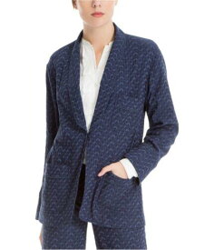 マックス Max Studio London Womens Jacquard One Button Blazer Jacket レディース