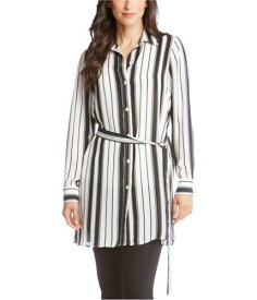 カレンケーン Karen Kane Womens Striped Tunic Blouse レディース