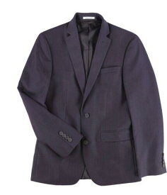 bar III Mens Iridescent Two Button Blazer Jacket Purple 34 Short メンズ