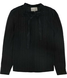 Alexis Womens Taissa Button Down Blouse Black Large レディース