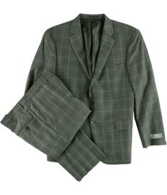 ハート Hart Schaffner Marx Mens Window Two Button Formal Suit grey 40/Unfinished メンズ