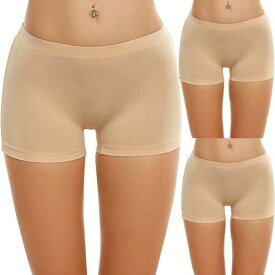 Ekouaer Boyshort Panties Women's Soft Underwear Briefs Invisible Hipster 3 Pack レディース
