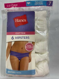 Hanes PP41WH Cool Comfort Women's Cotton Hipster Panties Size 7us ( 18Pks of 6 ) レディース