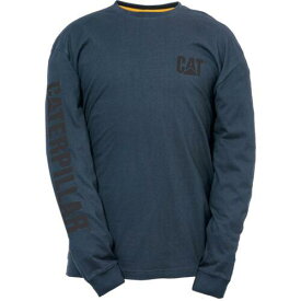 キャタピラー Caterpillar Men Trademark Banner Long Sleeve Tee T Shirt Cotton メンズ