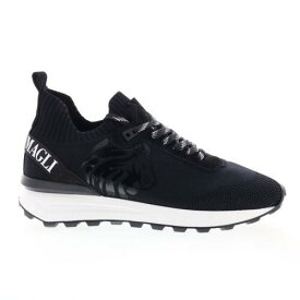 ブルーノマリ New ListingBruno Magli Dion BM2DONA7 Mens Black Canvas Lifestyle Sneakers Shoes 9 メンズ
