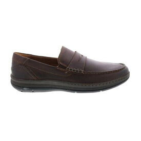 フローシャイム Florsheim Central Penny Mens Brown Leather Loafers & Slip Ons Penny Shoes メンズ