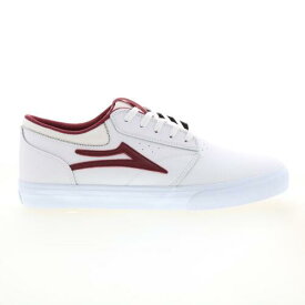 ラカイ Lakai Griffin MS1240227A00 Mens White Leather Skate Inspired Sneakers Shoes メンズ