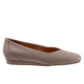 ソフトウォーク Softwalk Vellore S2162-110 Womens Brown Leather Slip On Loafer Flats Shoes レディース