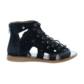 ミズムーズ Miz Mooz Florence 279012 Womens Black Suede Gladiator Sandals Shoes 6 レディース